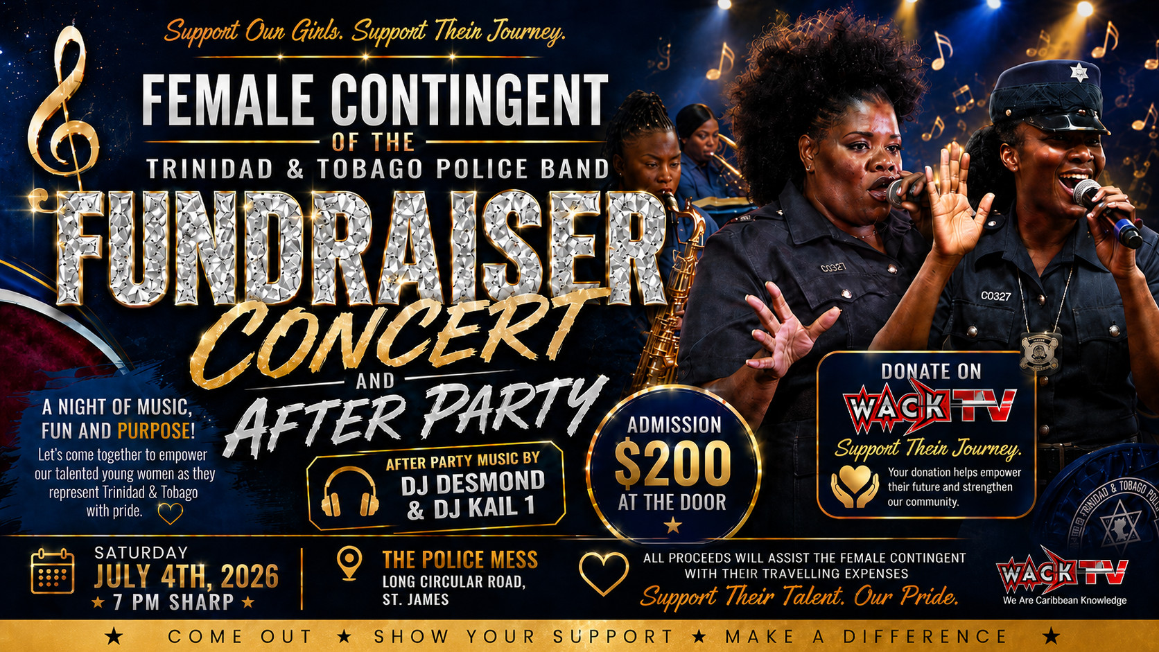 FUNDRAISER FOR FEMALE POLICE BAND