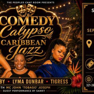 COMEDY CALYPSO CARIBBEAN JAZZ – LIVE PAY-PER-VIEW