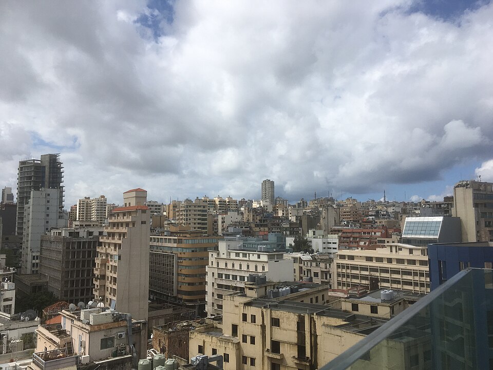 File photograph: Beirut skyline, 17 April 2019. Geographic context; not current conditions or surveyed families.