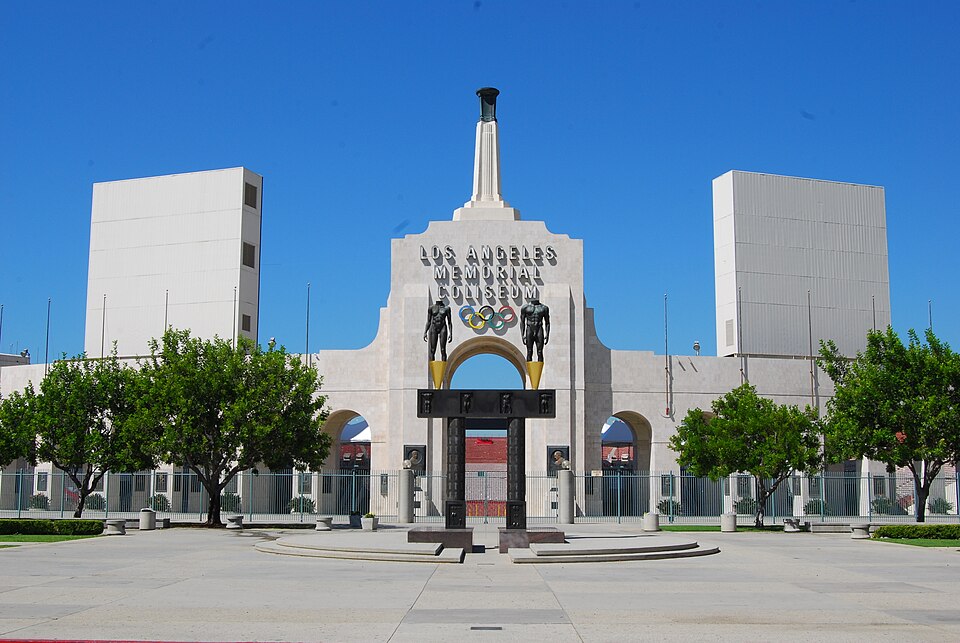 File photograph: Los Angeles Memorial Coliseum, 14 September 2012. Olympic venue context; not the planned relay.
