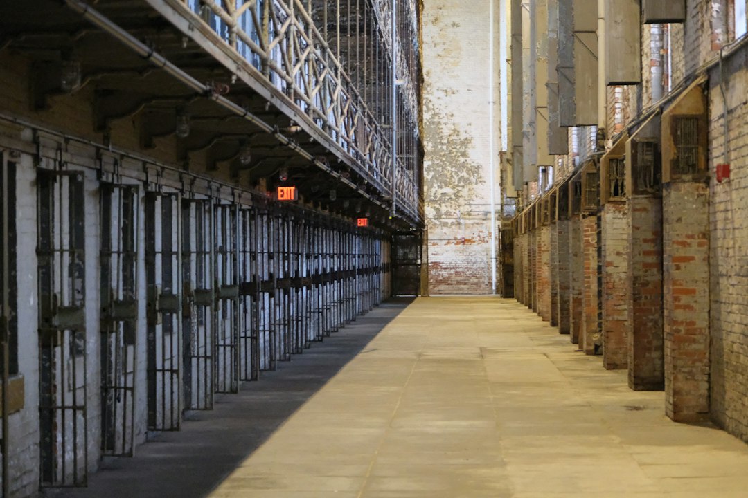 File photograph of an empty prison corridor; not Claxton Bay.