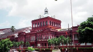 File photograph of the Red House, Port of Spain, uploaded 31 August 2007; not the 30 September 2026 House sitting.