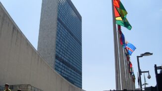 United Nations headquarters in New York. File photograph; not the Haiti mandate vote.
