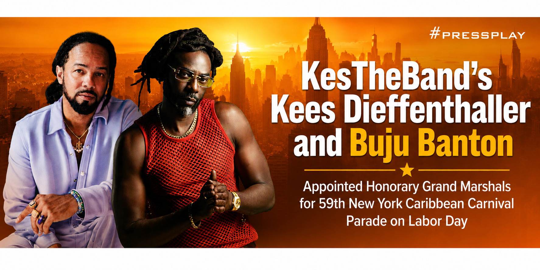 KesTheBand Kees Dieffenthaller and Buju Banton appointed honorary grand marshals