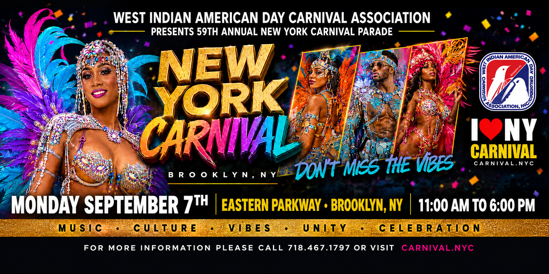 West Indian American Day Carnival Association 59th Annual New York Carnival Parade